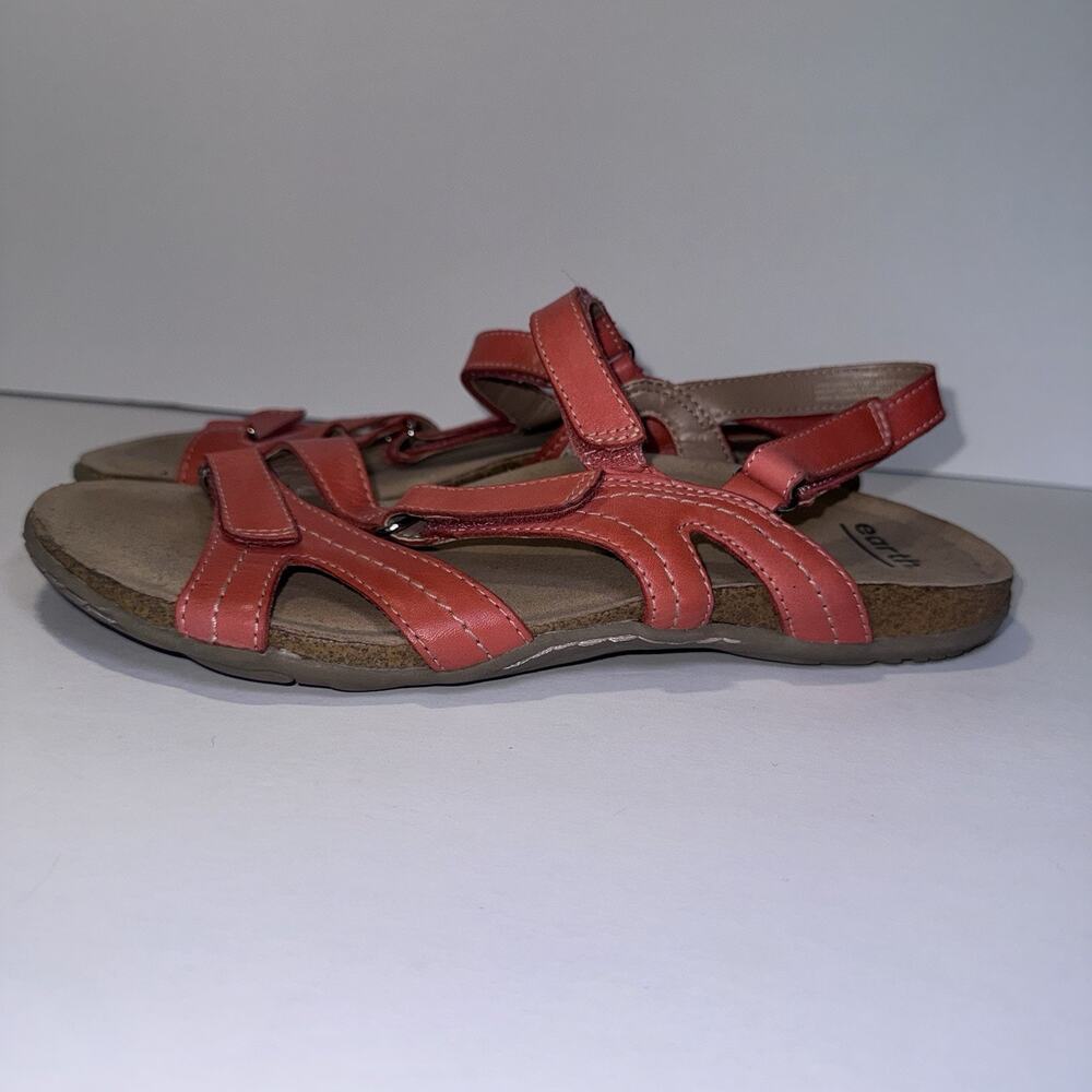 Earth Women's Leather Sand Sand Oahu Size 11M Leather Sandal Comfort Sole EUC